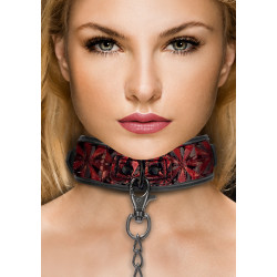 Ouch! Luxury Collier et Laisse Luxury Rouge